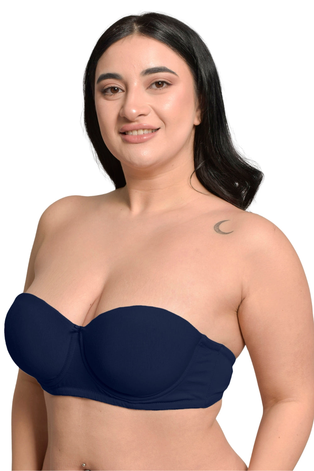 Inner Sense Organic Cotton Bamboo Plus Size Strapless Bra