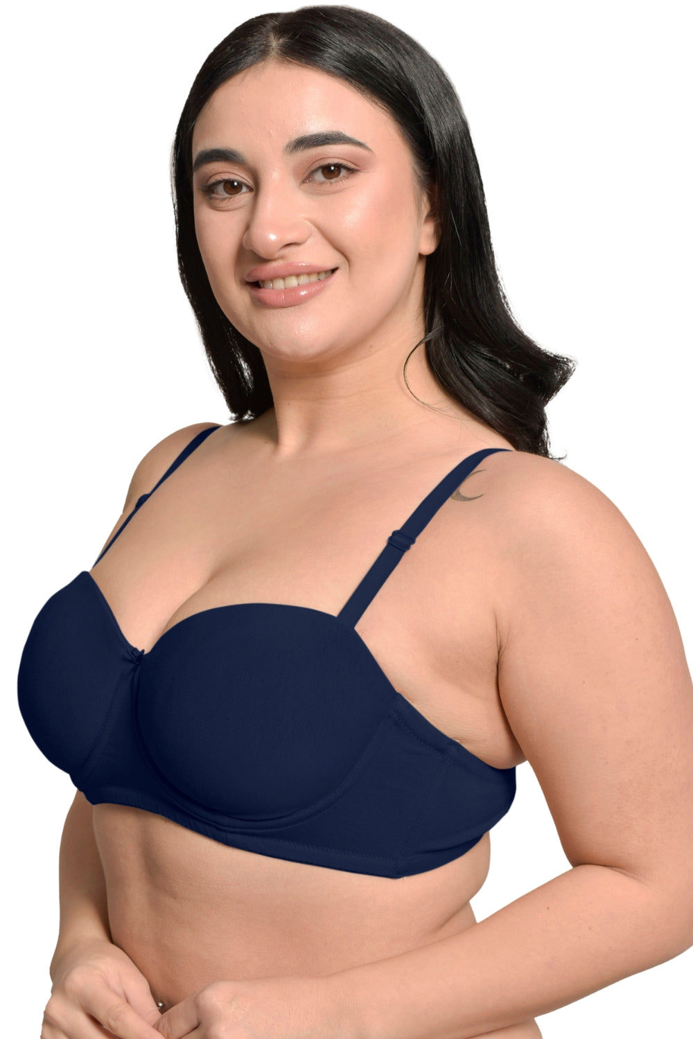 Inner Sense Organic Cotton Bamboo Plus Size Strapless Bra
