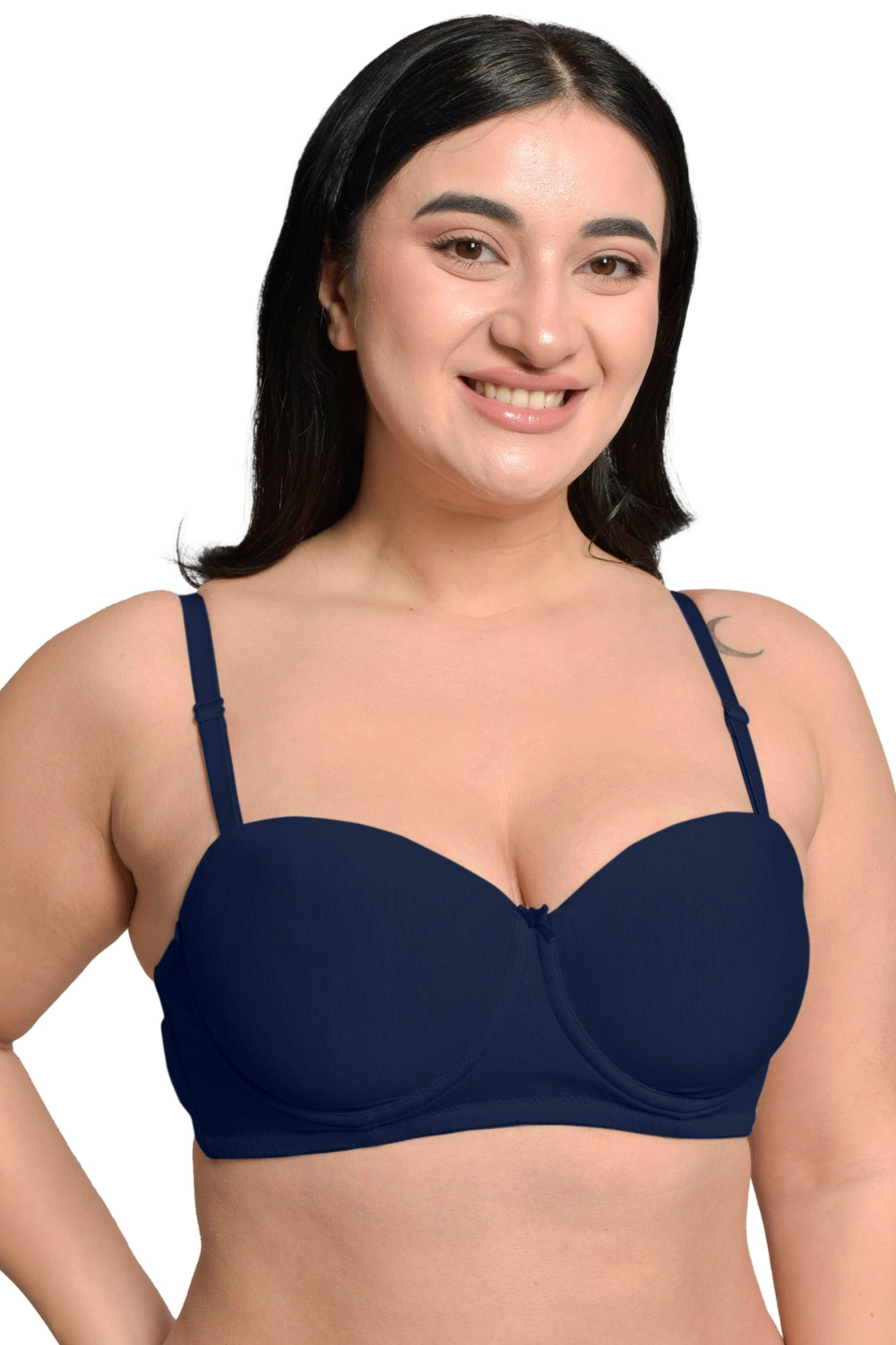 Inner Sense Organic Cotton Bamboo Plus Size Strapless Bra