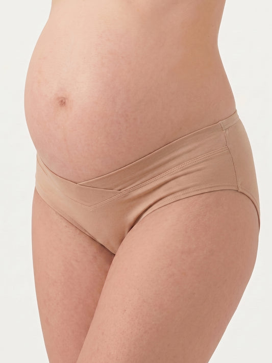 Organic Cotton Antimicrobial Maternity Panty-IMP102-Skin-