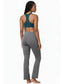 Recycled Fiber Black Flare Pants-ISL052-Steel Grey-
