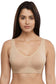 Organic Cotton Antimicrobial Soft Cup Full Coverage Bra-ISB097-Milky White