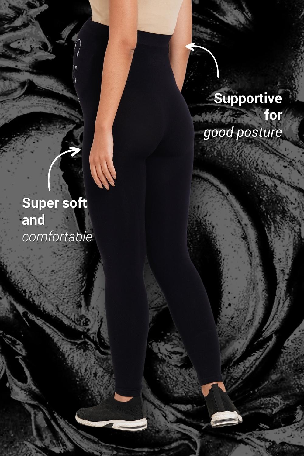 Super soft Bamboo Fibre Antimicrobial Seamless maternity legging-ISML002-Anthracite-