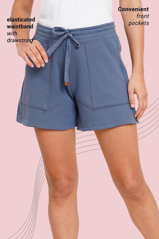 Organic Cotton shorts_ISL035-Greyish Blue