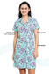 Organic Cotton and Bamboo fibre sleep shirt with a hairband-ISL024-Eclectic floral print