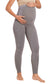Super soft Bamboo Fibre Antimicrobial Seamless maternity legging-ISML003-Steel Grey-