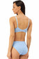 Organic Cotton  Antimicrobial  Seamless Side Support Bra & Panty Set-ISBP057-Sky Blue-