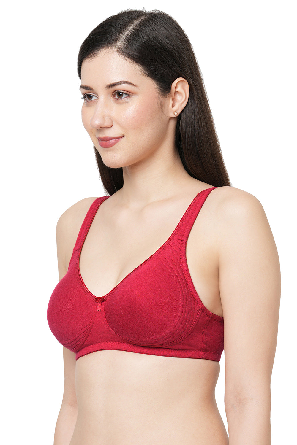 Buy Women's Organic Cotton Antimicrobial Seamless Triangular Bra With  Supportive Stitch Online in India at Bewakoof
