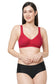 Organic Cotton  Antimicrobial  Seamless Side Support Bra-ISB057-Maroon-