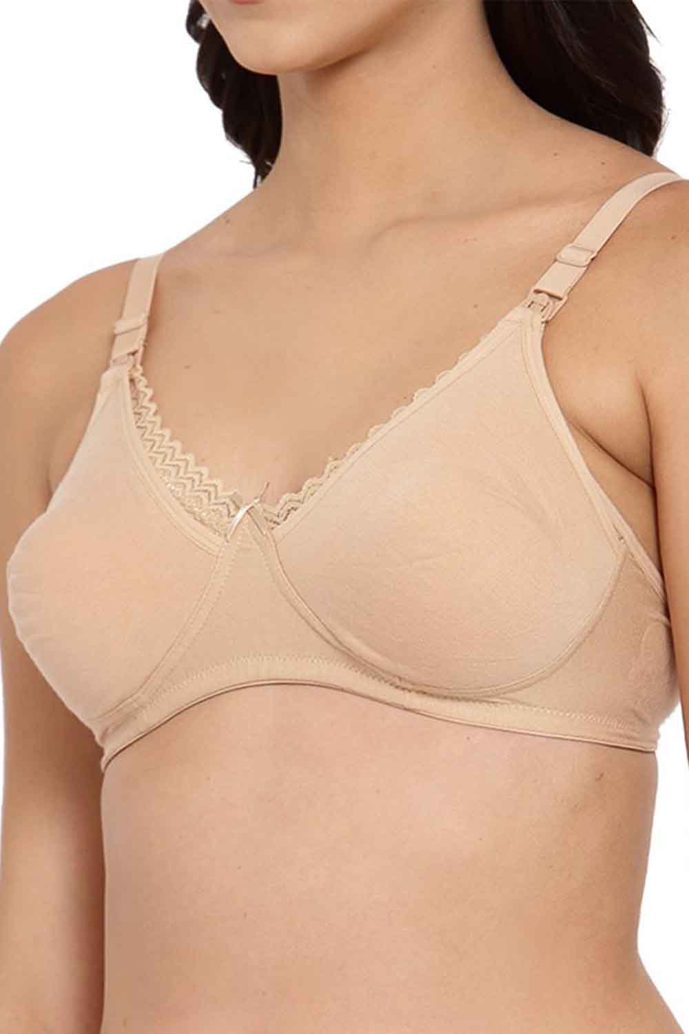 Buy Online Organic Cotton Antimicrobial Soft Laced Bra - Inner Sense – bare  essentials