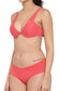 Organic Cotton Antimicrobial Underwired Plunge Bra & Panty-ISBP107_IMP102-Bright Pink-
