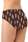 Organic Cotton Antimicrobial Maternity Panty-IMP102-Feather Print-