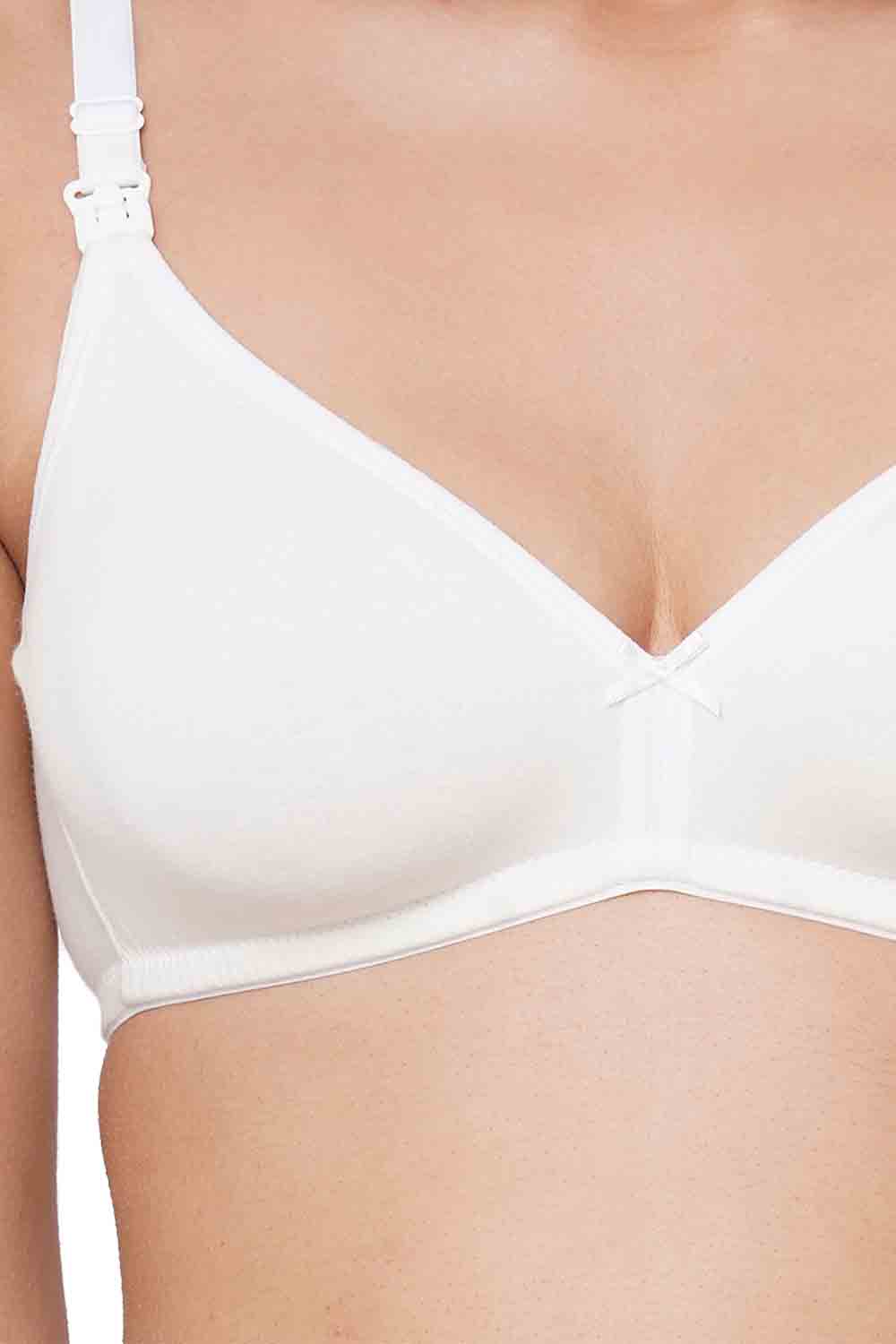 Buy InnerSense Organic Cotton Anti Microbial Soft Nursing Bra With  Removable Pads ( Pack Of 2) - Assorted at Rs.1339 online
