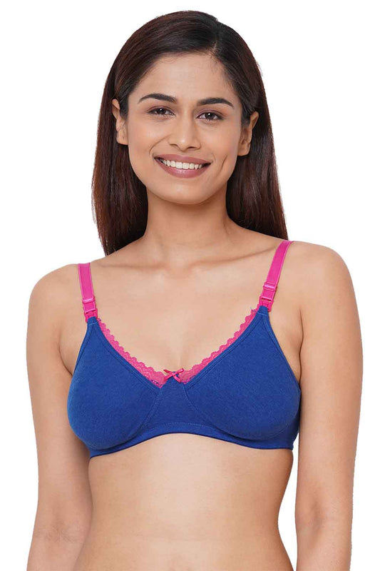 Organic Cotton Antimicrobial Low Impact sports bra with removable