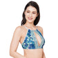 Organic Cotton  Blended Antimicrobial Lightly Padded Non-wired Bralette-ISB089-Green Print