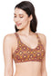 Organic Cotton Antimicrobial Soft Cup Full Coverage Bra-ISB097-Red Print