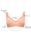 Organic Cotton Antimicrobial Soft Laced Bra (Pack of 3)-ISB017-Peach_Maroon_Maroon-