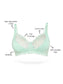 Organic Cotton  Antimicrobial Laced non-Padded Bra-ISB019-Oceangreen-