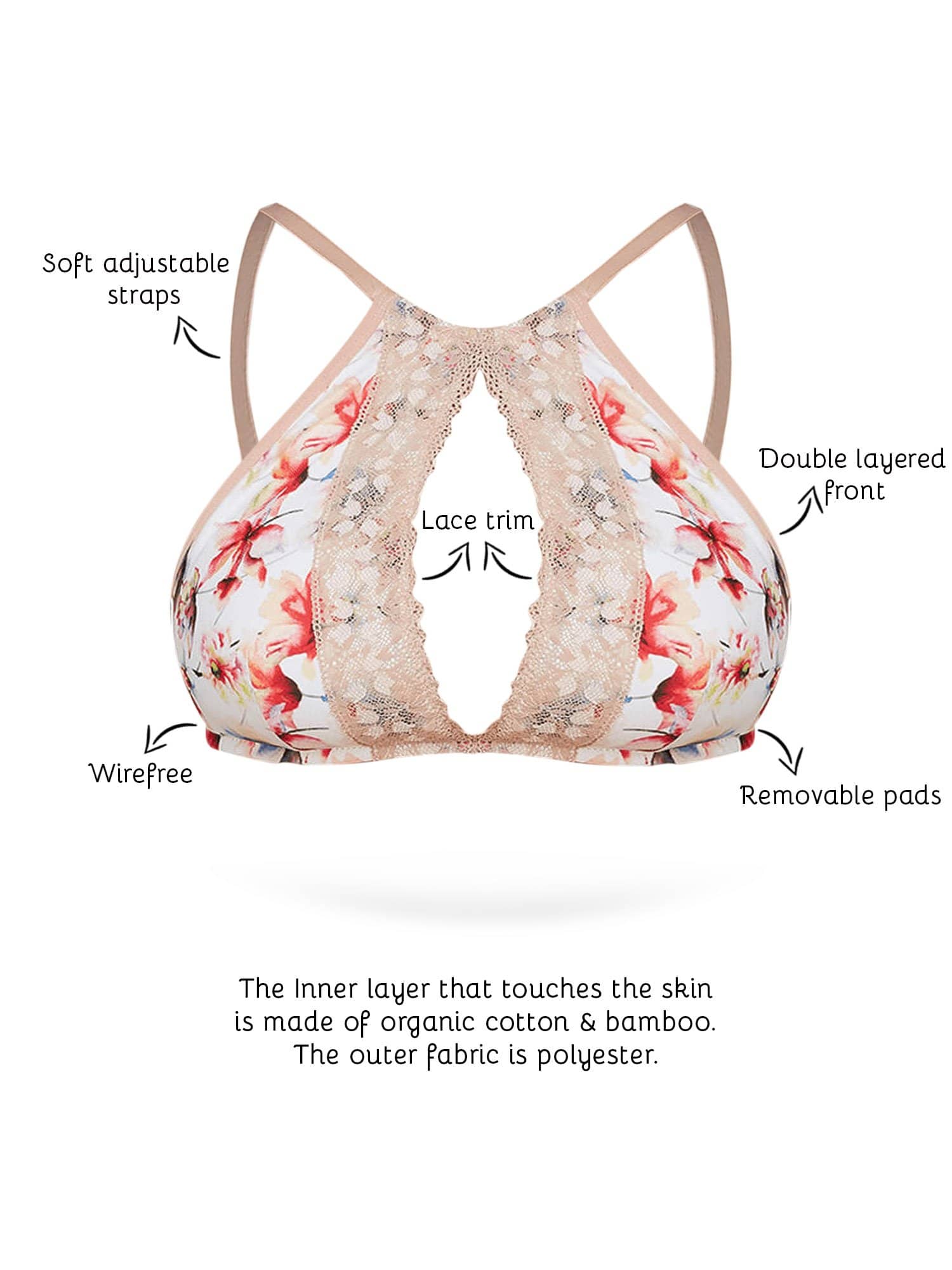 Buy women'secret Bralette Top With Removable Pads 2024 Online