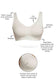 Organic Cotton Antimicrobial Soft Cup Full Coverage Bra-ISB097-Milky White-