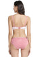 Organic Cotton Antimicrobial Wire-Free Padded Bra & Panty Set-ISBP068-Coral Pink-