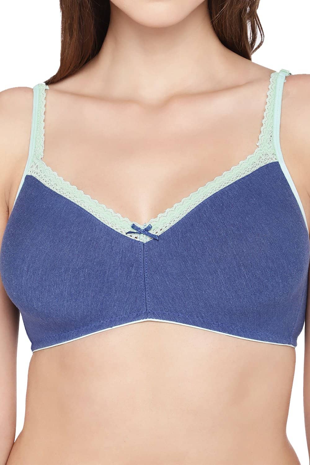 Organic Cotton Antimicrobial Soft Laced Bra-ISB017A