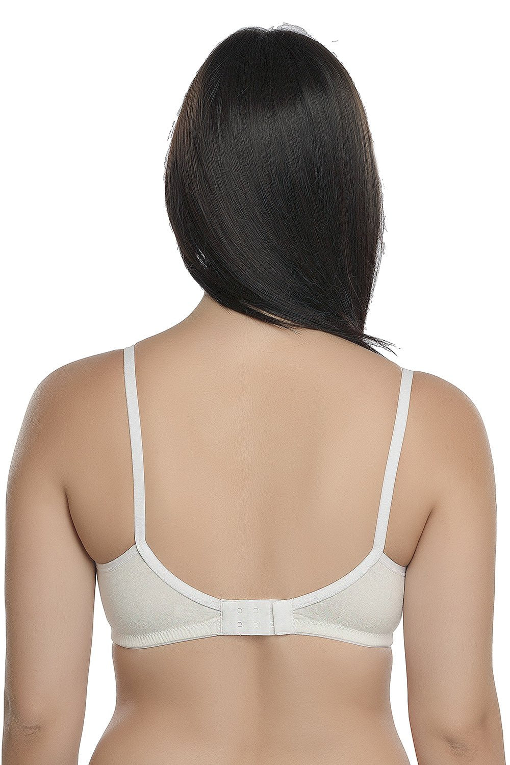 Organic Cotton Antimicrobial Seamless Triangular Bra with Supportive Stitch (Pack of 3)-ISB099-_Black_Black_M.White-