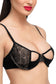 Organic Cotton  Premium Padded Underwired Lace Cage Bra-ISB051-